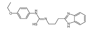 1-[3-(1H-benzimidazol-2-yl)propyl]-3-(4-ethoxyphenyl)thiourea Structure