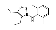 N-(2,6-dimethylphenyl)-4,5-diethyldithiaborol-3-amine结构式