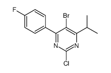 5-溴-2-氯-4-(4-氟苯基)-6-异丙基嘧啶结构式