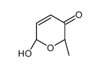 (2S,6S)-2-hydroxy-6-methyl-2H-pyran-5-one Structure