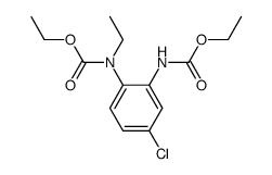 [5-Chloro-2-(ethoxycarbonyl-ethyl-amino)-phenyl]-carbamic acid ethyl ester Structure