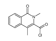 2,4-dimethyl-1-oxoisoquinoline-3-carbonyl chloride Structure