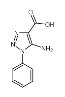 5-氨基-1-苯基-1H-1,2,3-噻唑-4-羧酸结构式