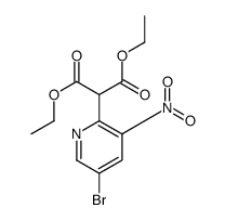 (5-溴-3-硝基吡啶-2-基)丙二酸二乙酯结构式