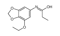 N-(7-ethoxy-1,3-benzodioxol-5-yl)propanamide Structure