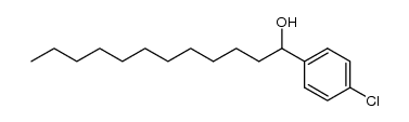 1-(4-chloro-phenyl)-dodecan-1-ol结构式