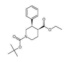 顺式-N-BOC-3-苯基哌啶-4-甲酸乙酯图片