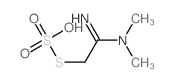 Thiosulfuric acid(H2S2O3), S-[2-(dimethylamino)-2-iminoethyl] ester Structure