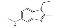 Benzimidazole, 1-ethyl-2-methyl-5-methylamino- (6CI)结构式