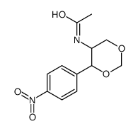 N-[4-(4-nitrophenyl)-1,3-dioxan-5-yl]acetamide结构式