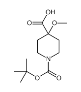 1-Boc-4-Methoxy-4-Carbocylic acid Structure