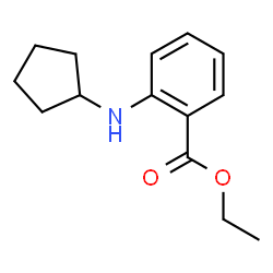 2-环戊胺基苯甲酸乙酯结构式