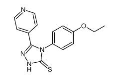 4-(4-ethoxy-phenyl)-5-[4]pyridyl-2,4-dihydro-[1,2,4]triazole-3-thione结构式