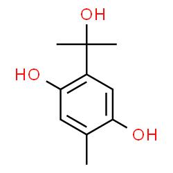 1,4-Benzenediol,2-(1-hydroxy-1-methylethyl)-5-methyl-结构式