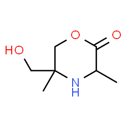 2-Morpholinone,5-(hydroxymethyl)-3,5-dimethyl-(9CI) picture