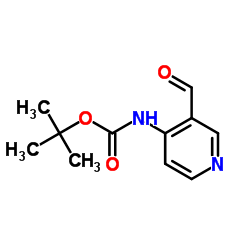 tert-Butyl (3-formylpyridin-4-yl)carbamate Structure