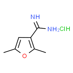 2,5-Dimethyl-furan-3-carboxamidine HCl Structure