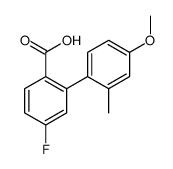 4-fluoro-2-(4-methoxy-2-methylphenyl)benzoic acid结构式