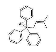 (3-methyl-2-butenyl)triphenylphosphonium bromide Structure