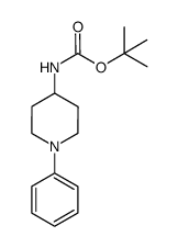 tert-butyl (1-phenylpiperidin-4-yl)carbamate结构式