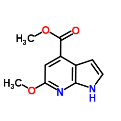 6-Methoxy-7-azaindole-4-carboxylic acid Methyl ester Structure