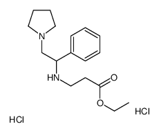 Ethyl N-[1-phenyl-2-(1-pyrrolidinyl)ethyl]-β-alaninate dihydrochl oride Structure