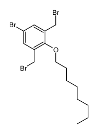 5-溴-1,3-双(溴甲基)-2-(辛基氧基)苯结构式