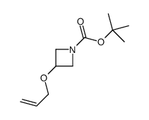 3-(烯丙氧基)氮杂丁烷-1-羧酸叔丁酯结构式