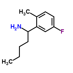 1-(5-Fluoro-2-methylphenyl)-1-pentanamine Structure