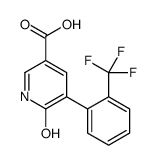 6-oxo-5-[2-(trifluoromethyl)phenyl]-1H-pyridine-3-carboxylic acid结构式