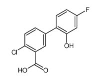 2-chloro-5-(4-fluoro-2-hydroxyphenyl)benzoic acid结构式