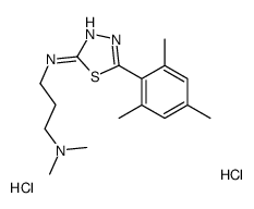 N',N'-dimethyl-N-[5-(2,4,6-trimethylphenyl)-1,3,4-thiadiazol-2-yl]propane-1,3-diamine,dihydrochloride Structure