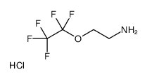 2-(Pentafluoroethoxy)ethanaminium chloride结构式