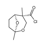 2,8-Dioxabicyclo[3.2.1]octane-4-carbonyl chloride, 1,4-dimethyl-, (1R-exo)- (9CI) structure