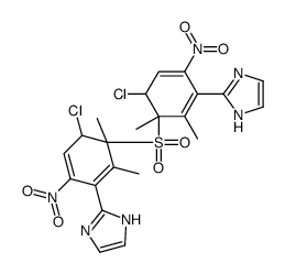 1-methyl-4-nitro-5-imidazolyl-2-chloro-6-methylphenyl sulfone结构式