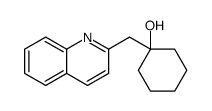 1-(quinolin-2-ylmethyl)cyclohexan-1-ol结构式