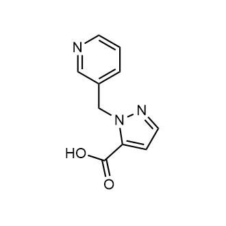 2-(3-Pyridylmethyl)pyrazole-3-carboxylic acid Structure