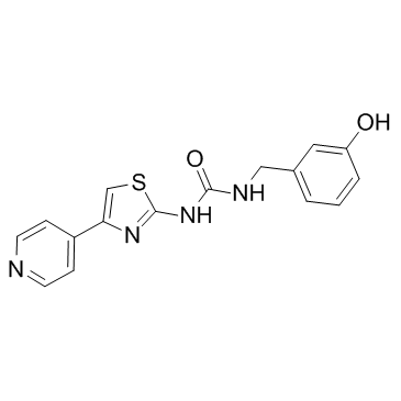 1-(3-羟基苄基)-3-[4-(吡啶-4-基)噻唑-2-基]脲图片