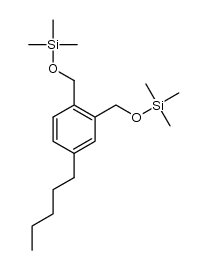 (((4-pentyl-1,2-phenylene)bis(methylene))bis(oxy))bis(trimethylsilane)结构式