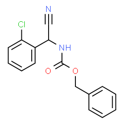 N-[(2-氯苯基)(氰基)甲基]氨基甲酸苄酯结构式