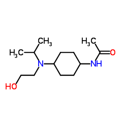 N-{4-[(2-Hydroxyethyl)(isopropyl)amino]cyclohexyl}acetamide Structure