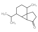 7-methyl-4-(propan-2-yl)octahydro-3h-cyclopenta[1,3]cyclopropa[1,2]benzen-3-one结构式