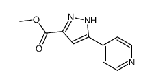 Methyl 3-(4-pyridinyl)-1H-pyrazole-5-carboxylate structure