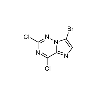 7-Bromo-2,4-dichloroimidazo[2,1-f][1,2,4]triazine structure