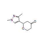 2-(1,3-Dimethyl-1H-pyrazol-4-yl)dihydro-2H-pyran-4(3H)-one Structure