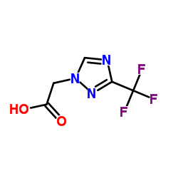 [3-(Trifluoromethyl)-1H-1,2,4-triazol-1-yl]acetic acid结构式