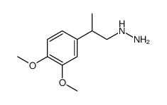 1-(3,4-Dimethoxy-α-methylphenethyl)hydrazine structure