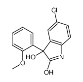 5-chloro-3-hydroxy-3-(2-methoxyphenyl)-1H-indol-2-one结构式