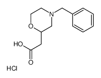 (4-BENZYL-MORPHOLIN-2-YL)-ACETIC ACID HYDROCHLORIDE Structure