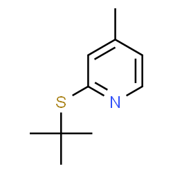 2-(tert-Butylthio)-4-methylpyridine Structure